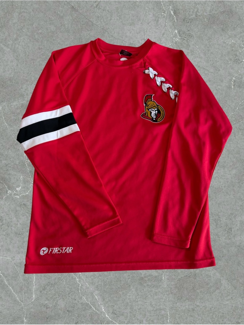 Red Ottawa Senators Lace-Shoulder Hockey Pullover - Firstar